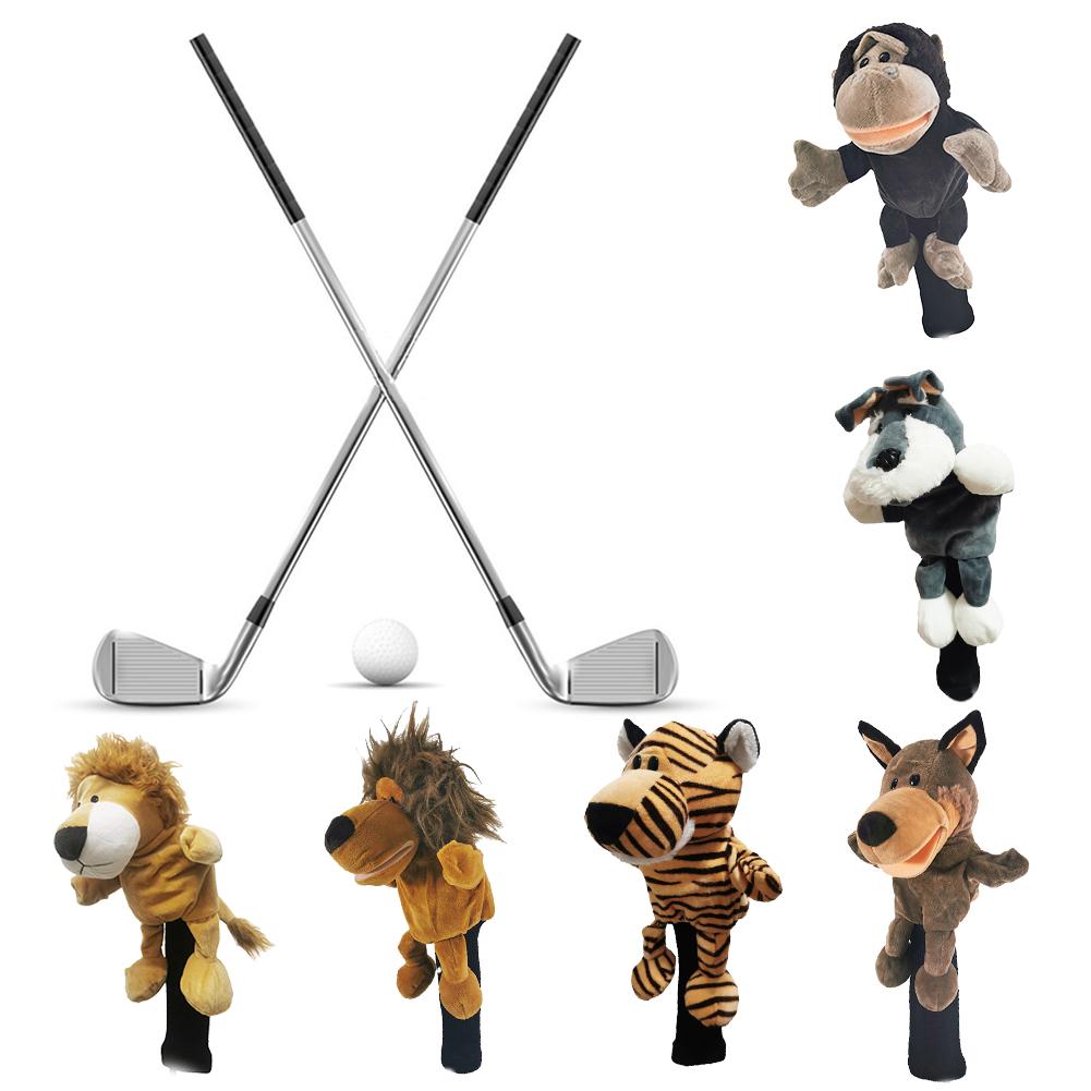 Tier-Golfschläger-Headcover für Driver, 460CC Fairway Golfzubehör Golf-Headcover-Schutz, Golfholz-Abdeckung Neuheit Niedliche Geschenke