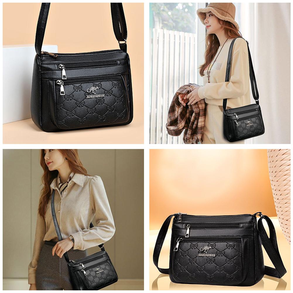 Women's Bag Middle-aged Bag Mother's Bag Fashion Multi-layer Single Vegetable Capacity Buy Shou U8T7
