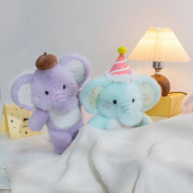 Latest Hug Baby Elephant Doll Pillow Kawaii Plush Toy Handmade Doll Cartoon Anime Cute Children's Birthday Gift Doll Christmas