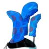 3Pcs Waterproofs Golfs Club Headcover Golfs Driver Fairway Wood Hybrids Putter Headcover Gear Pattern Driver Headcover