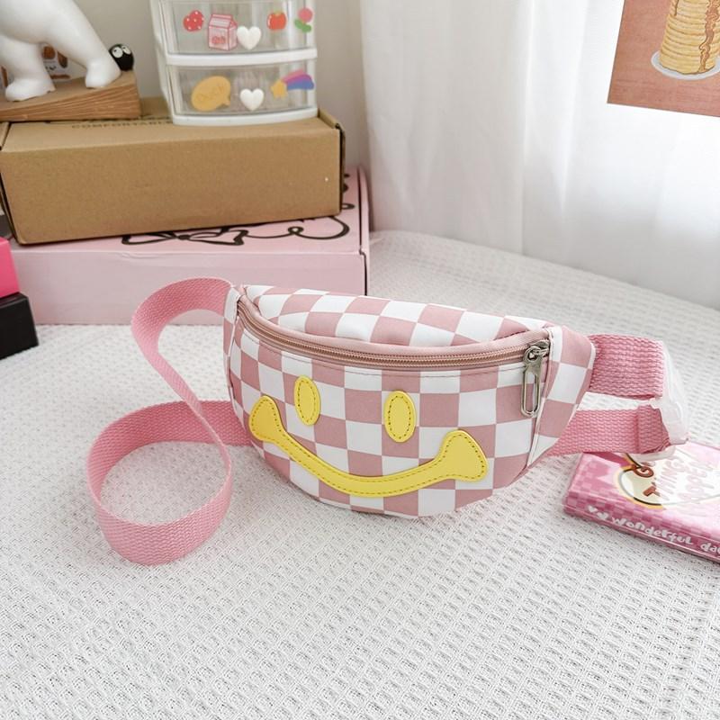 

Fashionable Kids Waist Bag With Breathable Nylon Material And Fun Smiley Face Design