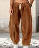 Autumn-Winter Men's Chinese Style Corduroy Harem Pants - Plus Size, Trendy & Versatile Casual Wear