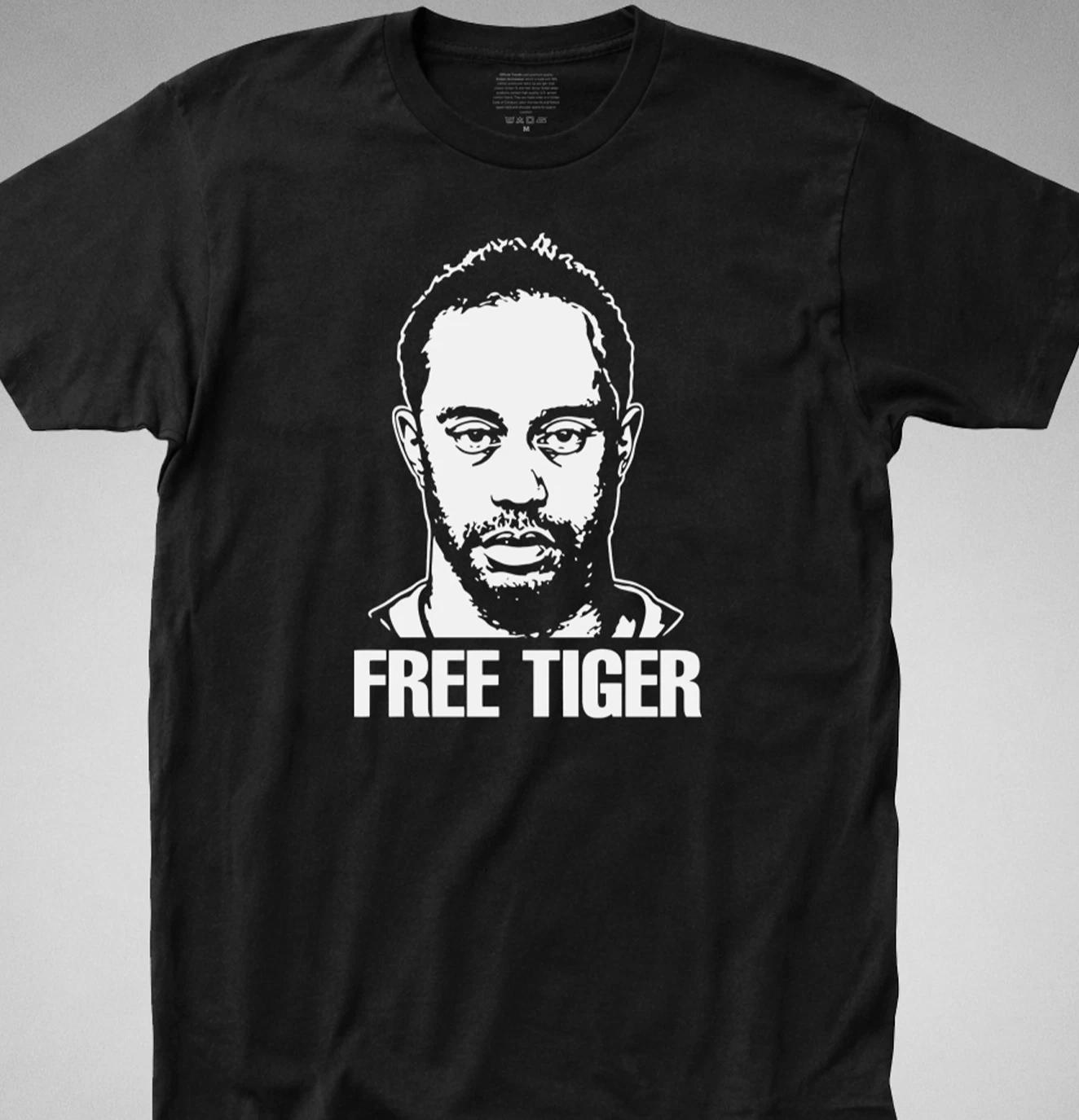 Free Tiger Woods DUI Suspension golf jail arrest police Mug Shot T-SHIRT tee M