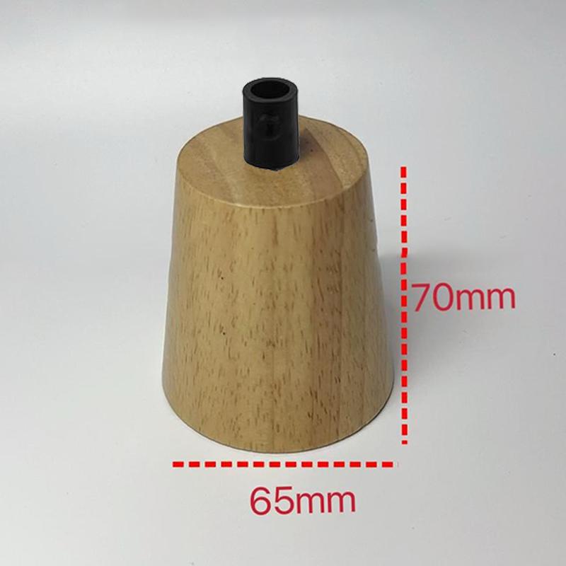 E27 Socket Wooden Lamp Holder Support Decorative Chandelier Bulb Adapter Modern Ceiling Light for Kitchen Office