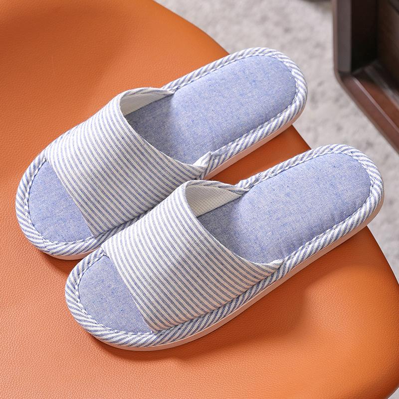 Four Season Linen Home Slippers Women Indoor Bedroom Women House Slides Autumn Unisex Lovers Shoes Adults Outdoor Casual Sandals