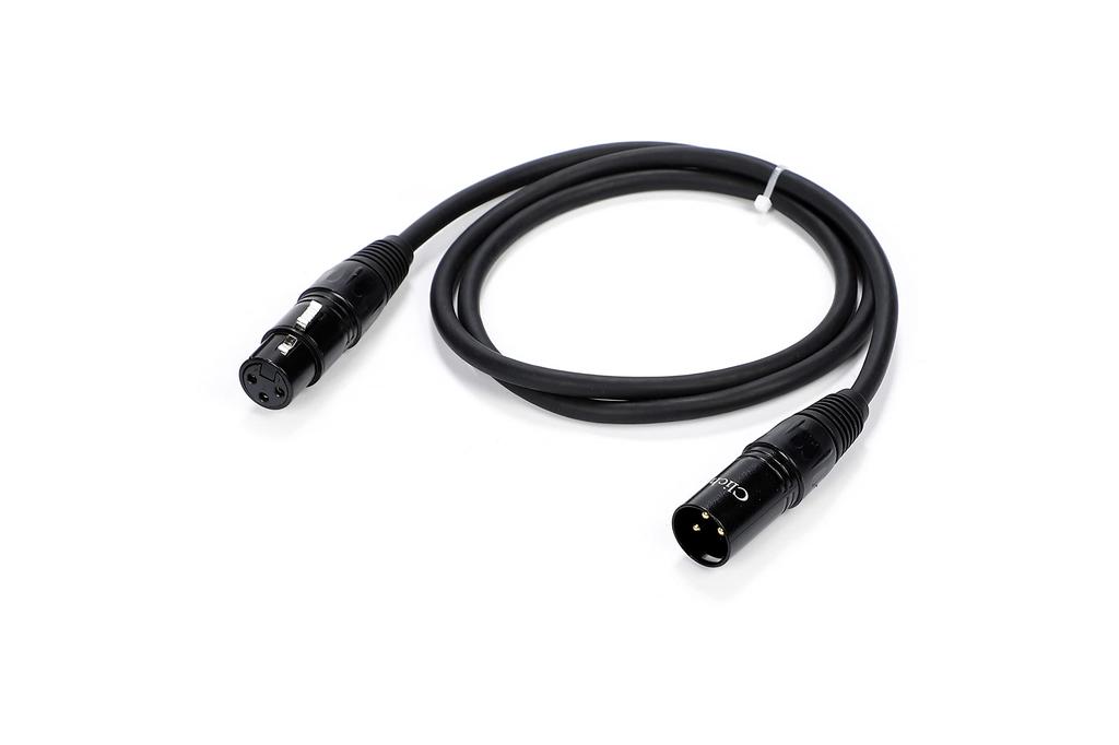 Cliche [Set of 2] Microphone Cables, Canon Cables, XLR Cables, XLR Male to XLR Female, 1-10m (1m)