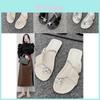 Stylish Women's Flat French Toe Slip-on Sandals With Soft Pu Sole For Summer Wear