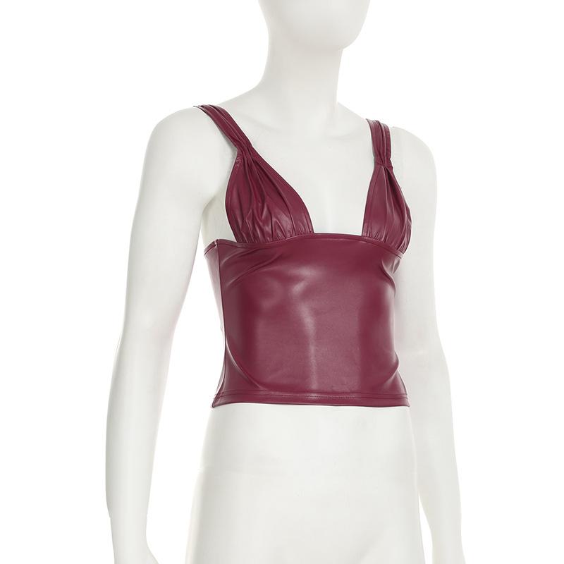Women's Halter Spice Sexy Low Cut Backless Skinny Skinny Vest Top