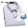 FIRS Men's Easy Care 100% Cotton Plaid Short-Sleeve Shirt