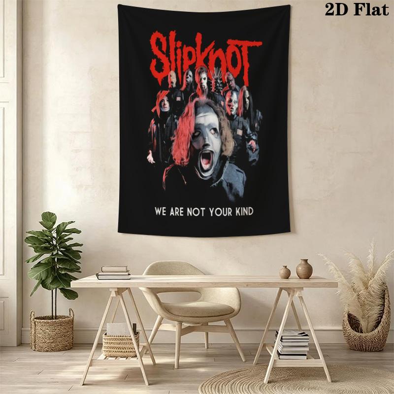 Slipknot Band'S Energy Unleashed Tapestry Wallmounted Background Cloth Wall Covering Decoration Background Cloth Work Of Art