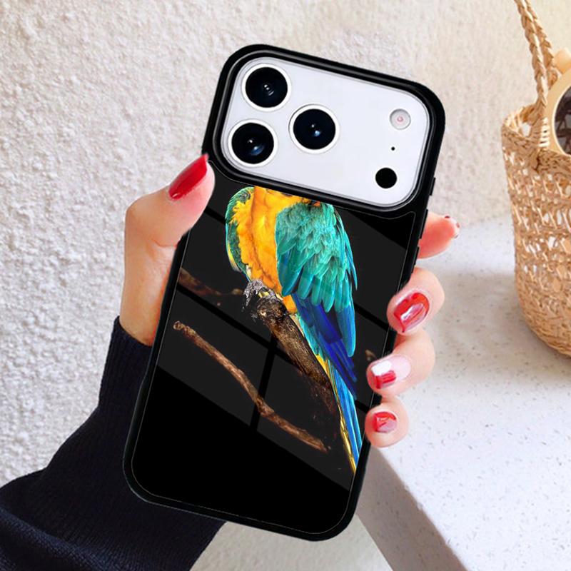 Animal Macaw Parrot Colourful Phone Case For iPhone 17 Air 16 15 14 13 12 11 Pro Max Plus