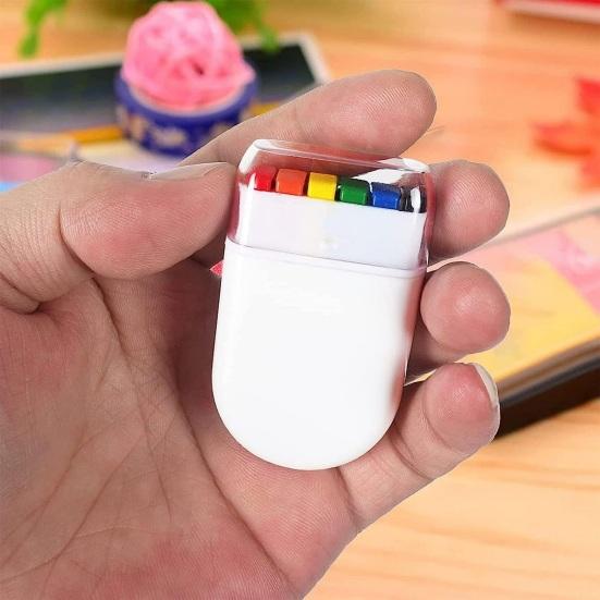 Regenbogen-Gesichtsfarbstift, einfach aufzutragen, abnehmbar, tragbare Größe, Körper, vielseitiger Farbstift für DIY-Gesichtsbemalung