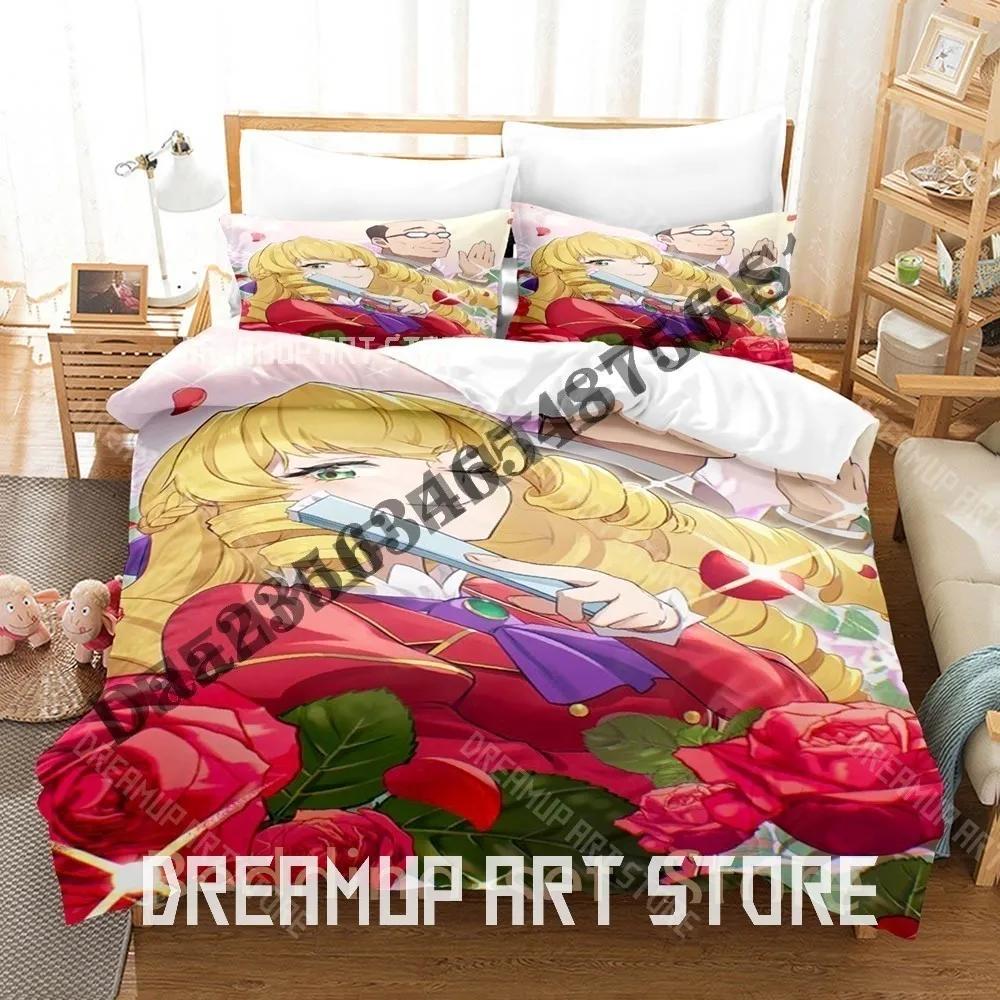 3D Print Akuyaku Reijou Tensei Ojisan Grace Auverne Bedding Set Single Twin Full Queen King Size Bed Set Adult Bedroom