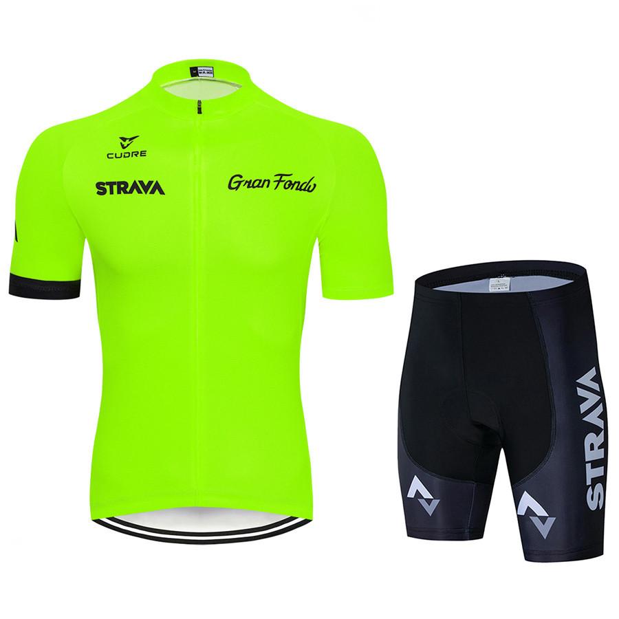STRAVA Summer Short Sleeve Cycling Suit Off-Road Mountain Motorcycle Breathable Cycling Suit Set 2026