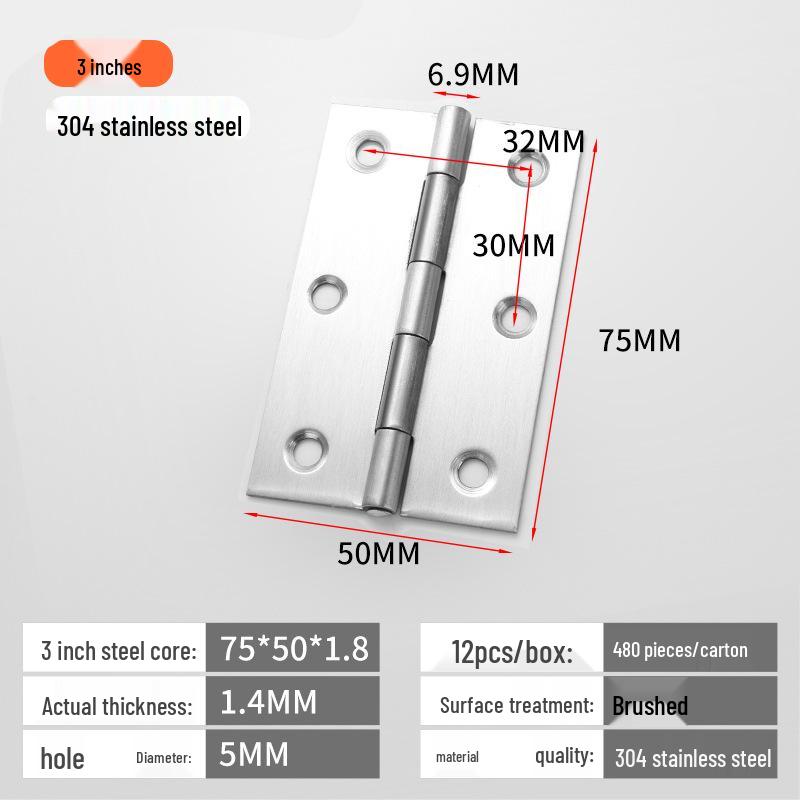 Tiché panty pro skříně a okna z nerezové oceli 304 - Velikosti: 1'', 1,5'', 2'', 3'', 4''