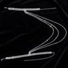 Adjustable Tassel Arm Chain Multilayer Rhinestone Bracelet Up Down Arm Bangle  Arm Accessories