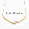 Fenny 18K PVD Plated Non Tarnish Fashion Designer Irregular Tube Pendant Choker Chain Necklace Stainless Steel Jewelry