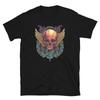 TRENDY SKULL WINGS AND CHAINS AWESOME GRAPHIC Short-Sleeve Unisex T-Shirt