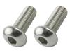 POSH FAITH Button Cap Bolt Stainless Steel P1.25 2 Pieces