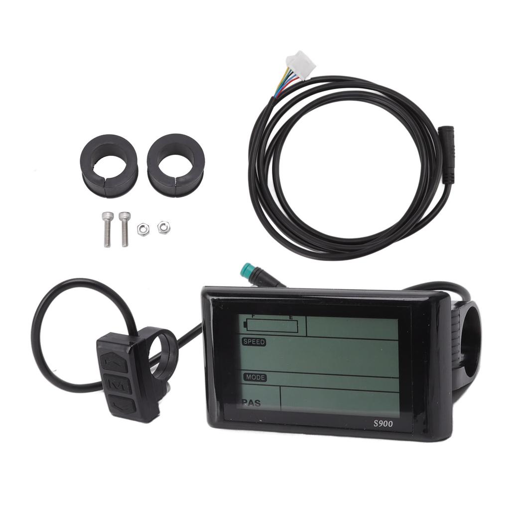 S900 Electric Bicycle LCD Display 24V 36V 48V Waterproof Real Time Recording for Scooter Electric