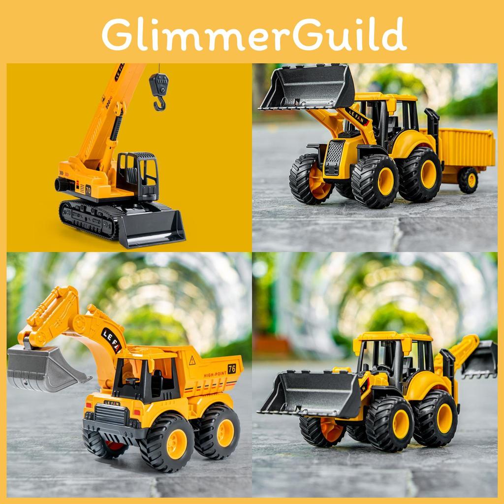 Engineering Vehicle Model Set With Inertia Control For Kids Play And Collectors