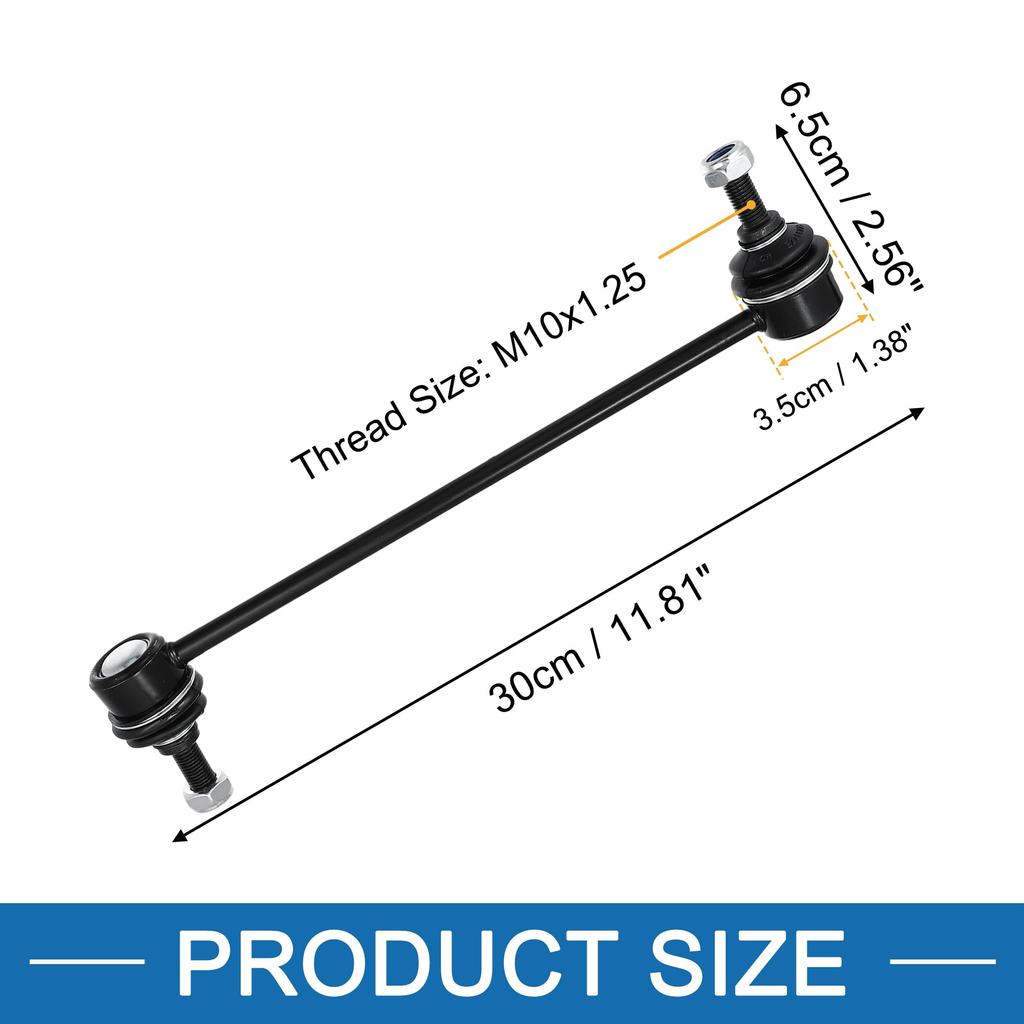 ABSOPRO Front Stabilizer Links K750385 for Honda Compass 2 Pieces (5174185A) 2007-2017, Black,