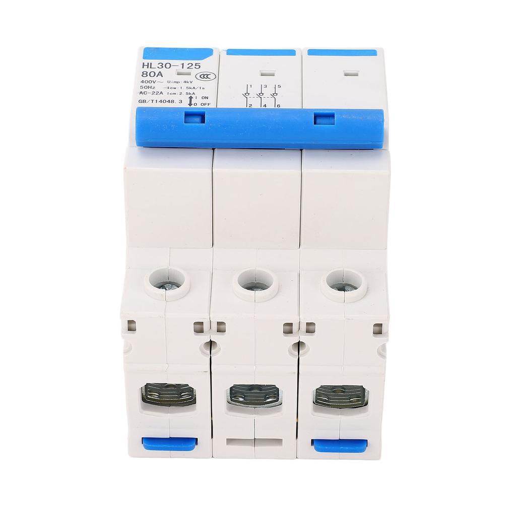 Disconnecting Switch Miniature Circuit Breaker PC Flame Retardant 3 Poles DIN Rail Mount Circuit Bre