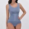 Body Modelator cu Fermoar și Centură Femei Control Abdomen Fajas Modelator de Corp Antrenor Talie Cincher Subțire Corset Topuri