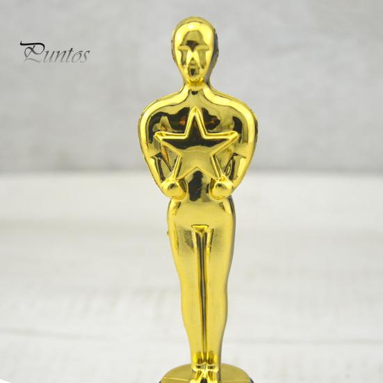 6 Adet Altın Ödül Kupası Heykelleri Etkinlikler Spor Oscar Benzeri Kupalar Kendin Yap İşaretlenebilir Taban Klasik Tasarım Tanıma Ödülleri