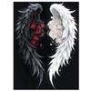Kit de Ponto Cruz Pintura Diamante DIY Asas de Anjo Rosa Borboleta Mosaico Diamante Quadrado Completo Nova Coleção 2024 Decoração de Casa Presente