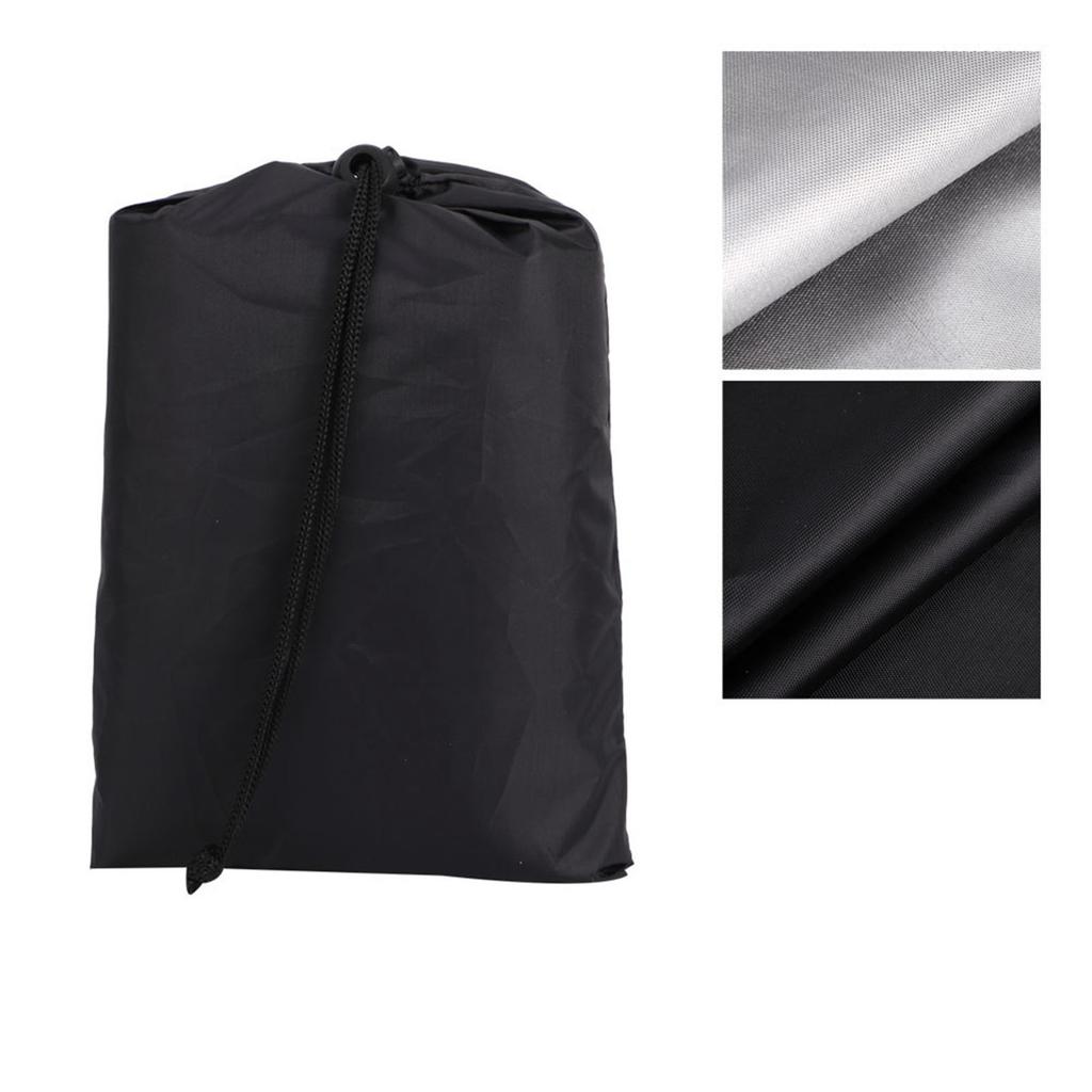 Black Portable Folding Bed Cover Furniture Dust Proof Protective Cover for Indoor Outdoor Use