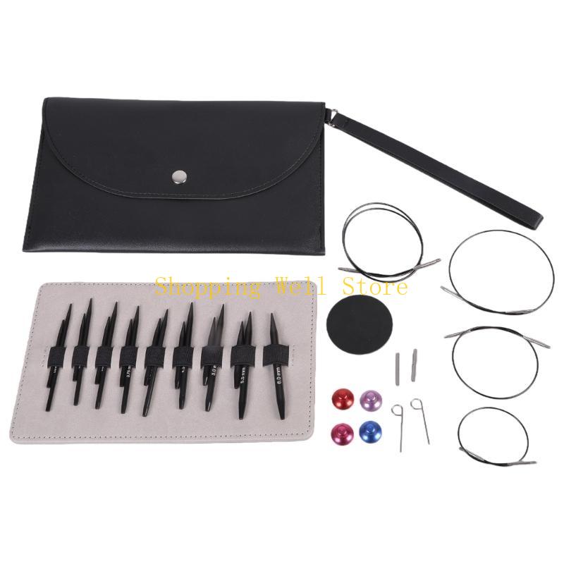 KX4B Circular Knitting Needle Set Round Knitting Needle with Case and Accessories CN