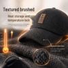 Men's Thickened Velvet Ear Protection Flat Cap for Autumn/Winter - Mid-Aged & Elderly