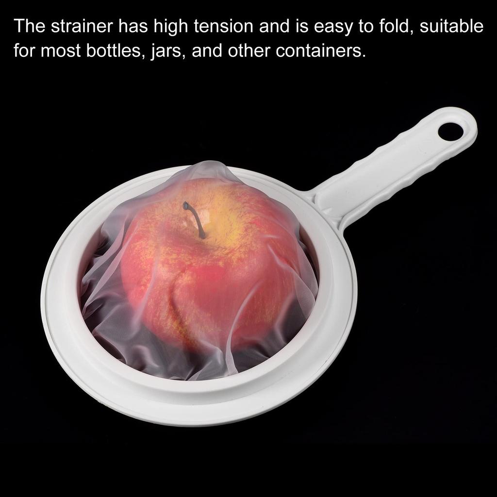 PATIKIL 235 x 145 mm Food Filter 100 Kitchen Mesh Filter Fine Mesh Sieve with for and Soy White Strainer, Mesh, Strainer, Handle, Juice, Coffee, Milk,