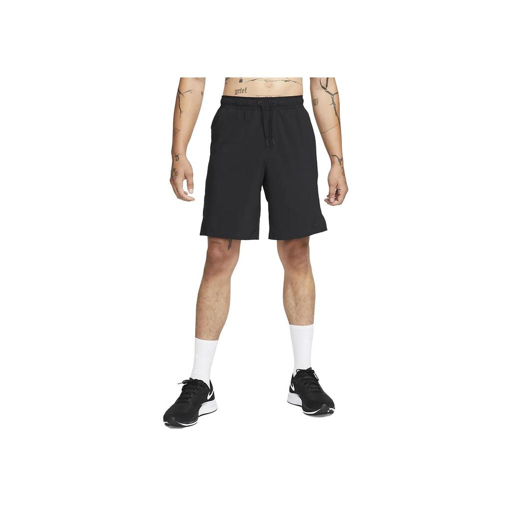 Nike Unlimited Solid Logo Lace-Up Straight Leg Loose Shorts Men shorts Black DV9330-010