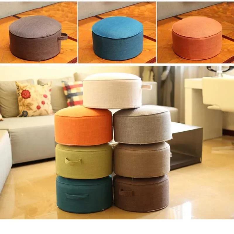 Washable Creative Round Seat Cushion for Tea Table Balcony Living Room for All Season Home Decor