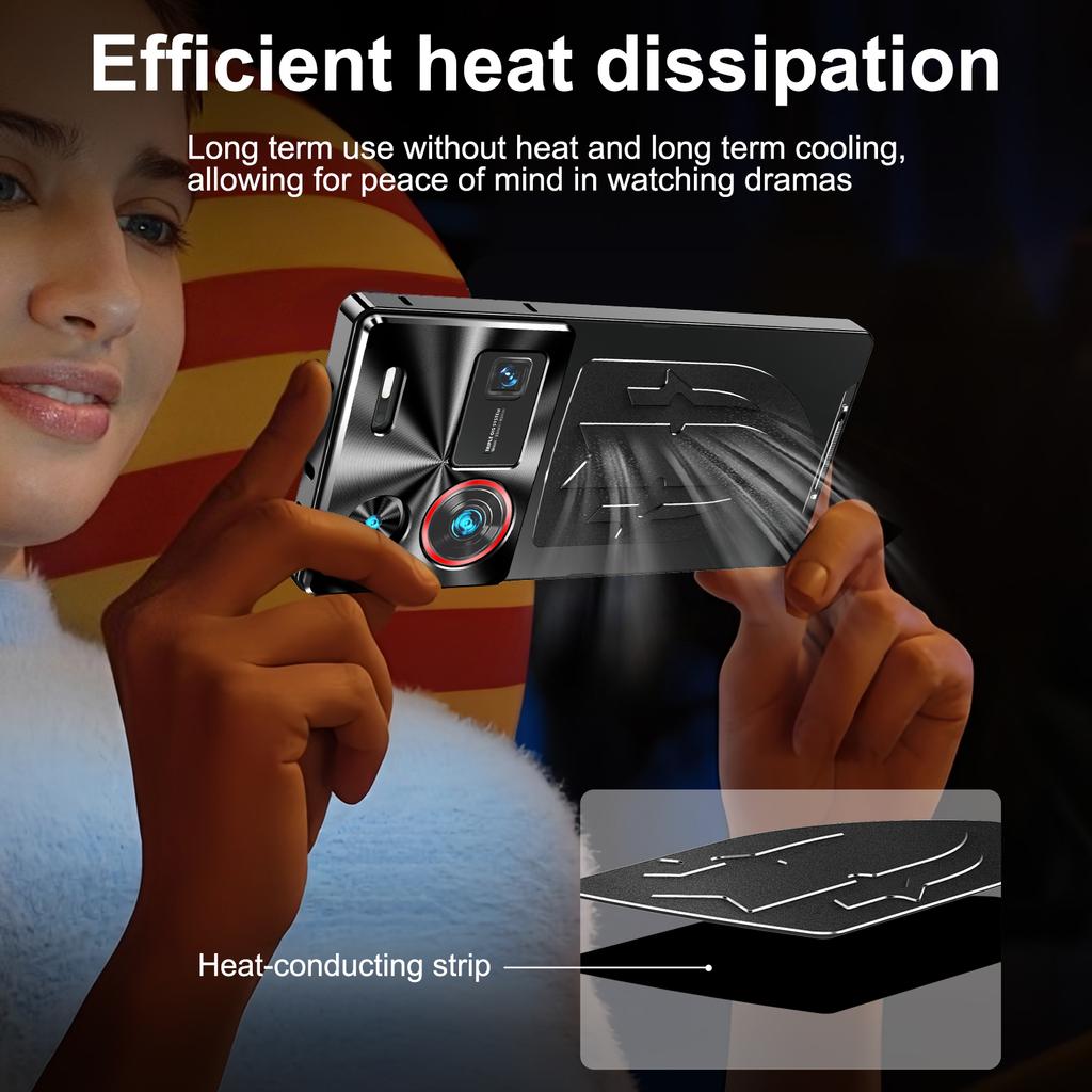 For ZTE Nubia Z60 Ultra Case Aluminium Alloy+PC Phone Cover Graphene Heat Dissipation
