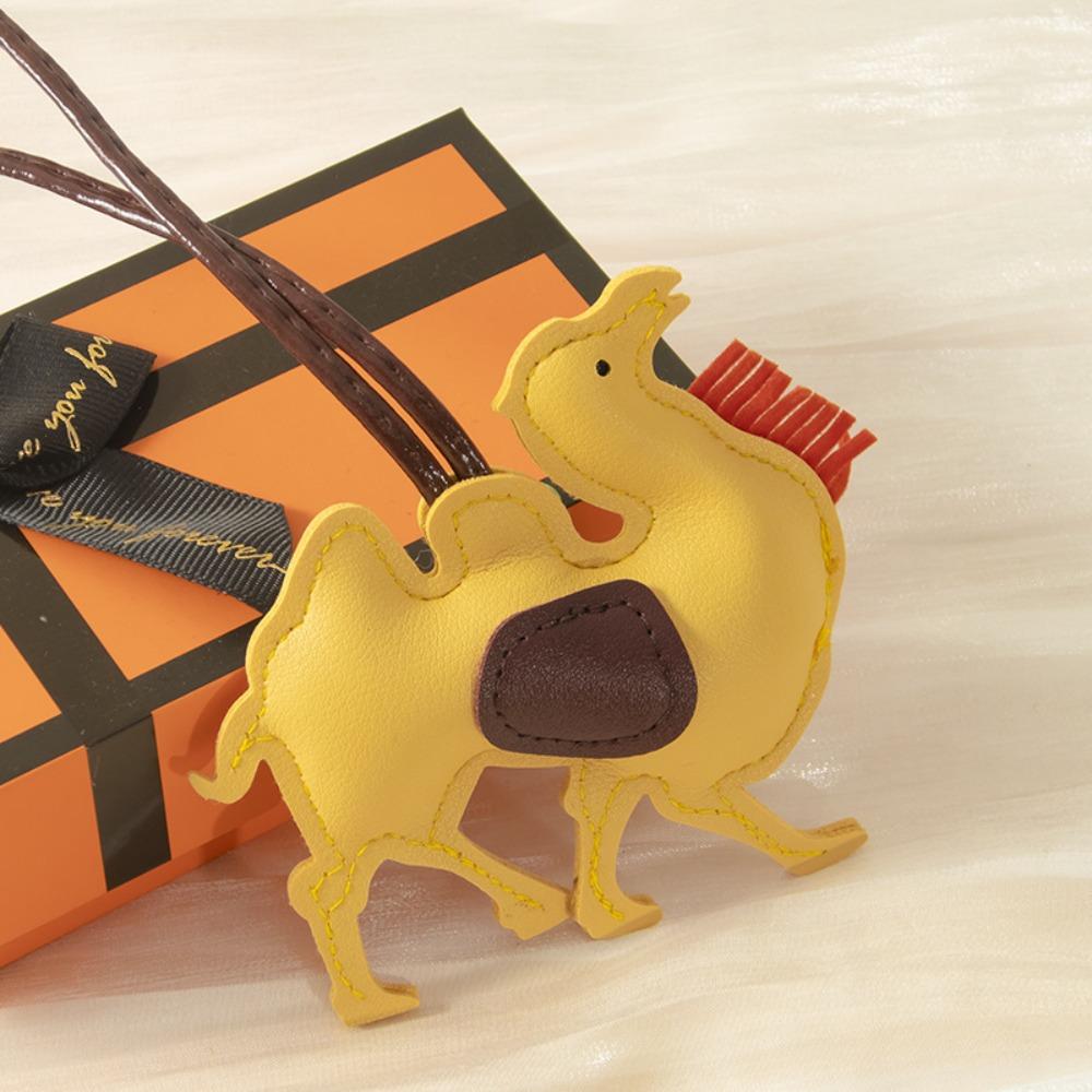 

Мультяшная вешалка из ПУ кожи, подвеска для сумки из ПУ кожи, разноцветный брелок верблюжьего цвета, украшение для сумки Style A