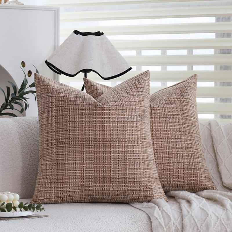 Summer Waterproof Pillow Woven Linen Water-proof Technology Outdoor Garden Pillow Cover Pillow Cover Does Not Contain Core