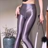 Plus Size Triangle Crotch Shaping Pantyhose Super Glossy Smooth Yoga Leggings Women Sexy Oil Shiny Pole Dance Clubwear