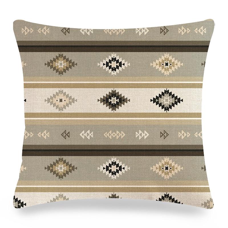 Smooth Geometric Abstraction Digital Printing Short Plush Pillow Covers For Car Sofa Office Cushion Cover Home Goods 60X60Cm