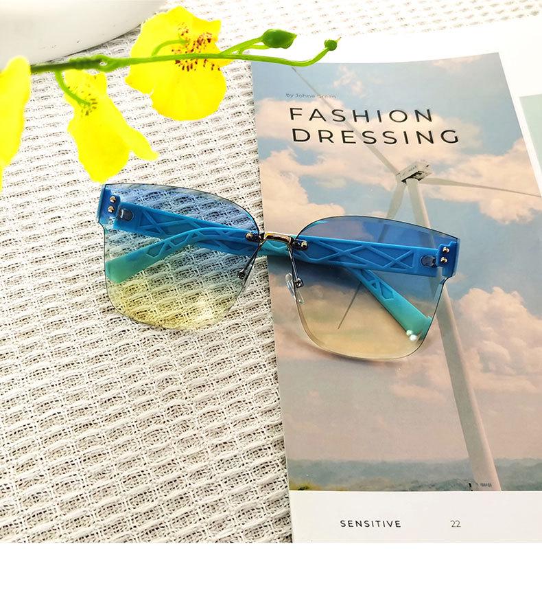 Women's High-End Rimless Butterfly UV Protection Sunglasses - Street Style