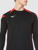 Volleyball Game Shirt, Long Sleeve, Moisture-Wicking, Quick-Drying, Junior Available, V2MA2121, Unisex, Black x Chinese Red, Size L
