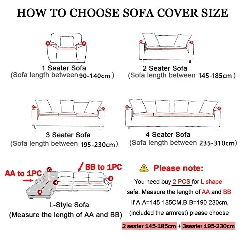 Christmas Sofa Cover for Living Room Elastic Spandex L Shape Sectional Couch Slipcovers Home Decor Xmas Santa Clause Sofa Covers