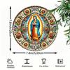 Spanish Style God Bless My Home Sign Decorative Metal Wall Art for Front Door Entryway