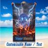 Beach Towel Custom Name Text, Quick Dry Large Towel For Beach HomeManchester City