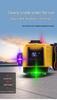 Lv Yi 12-Line Digital Laser Level with High-Precision Purple, Green, Red Light for Outdoor and Indoor Use