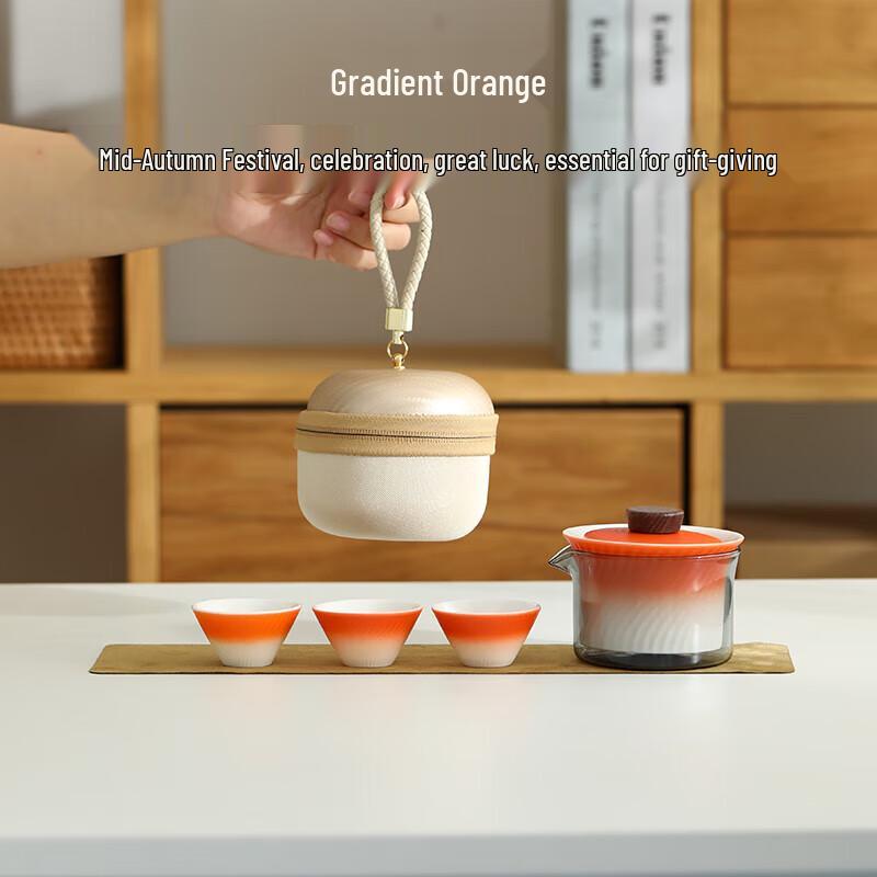 

Haolaibao Portable Ceramic Travel Tea Set