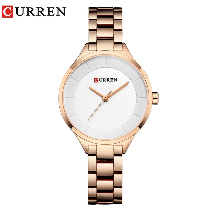 Curren 9015 Women Watches Luxury Gold Black Full Steel Dress Jewelry Quartz Watch Ladies Fashion Elegant Clock Relogio Feminino