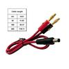 Câble DC5521 Mâle 14AWG vers Fiche Banane 4mm avec Disposition de Polarité Bicolore pour Travaux de Câblage en Laboratoire Scolaire et à Domicile